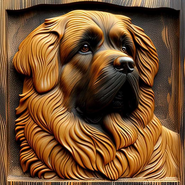 3D model Leonberger dog (STL)